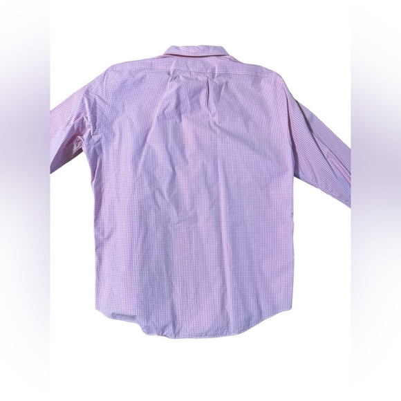 Polo Ralph Lauren Men's Shirt Gingham Checked Size XL Button Down Pink White - Picture 8 of 10